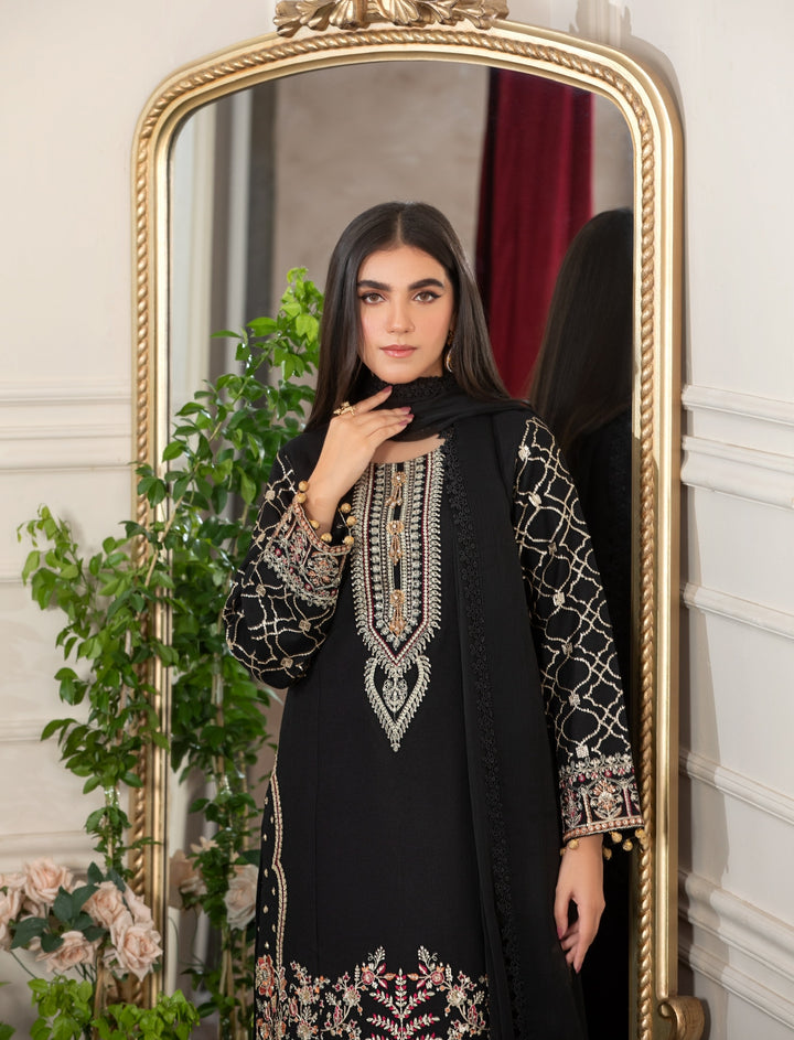 Branded 3 Pc Ready To Wear Suit - Dhanak Suit (Winter Collection)