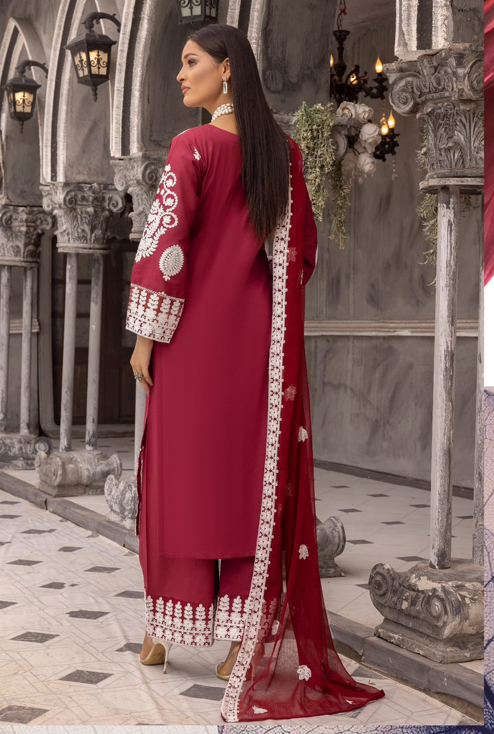 Branded  3 Piece  Stitched  Embroidered Suit
