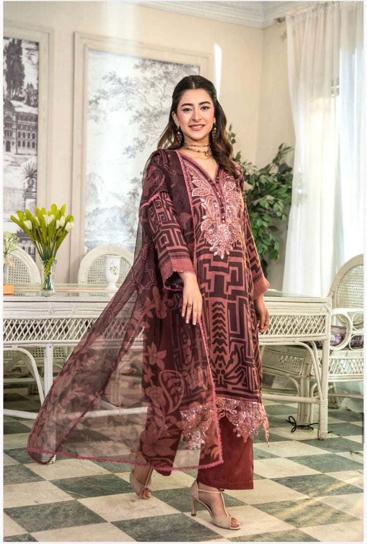 Embroidered And Fully Printed Ready To Wear Suit -Mother And Daughter  - Festive Wear 2026 - TT503