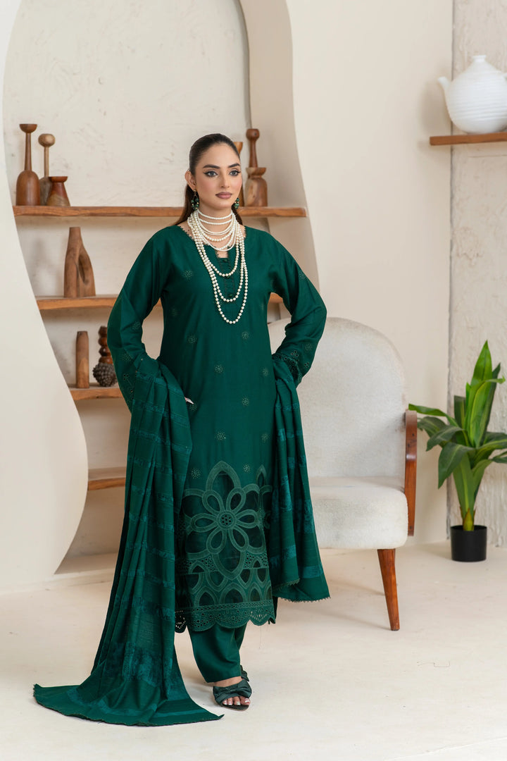 3 Piece Ready To Wear Dhanak Embroidered Suits -TT-150-
