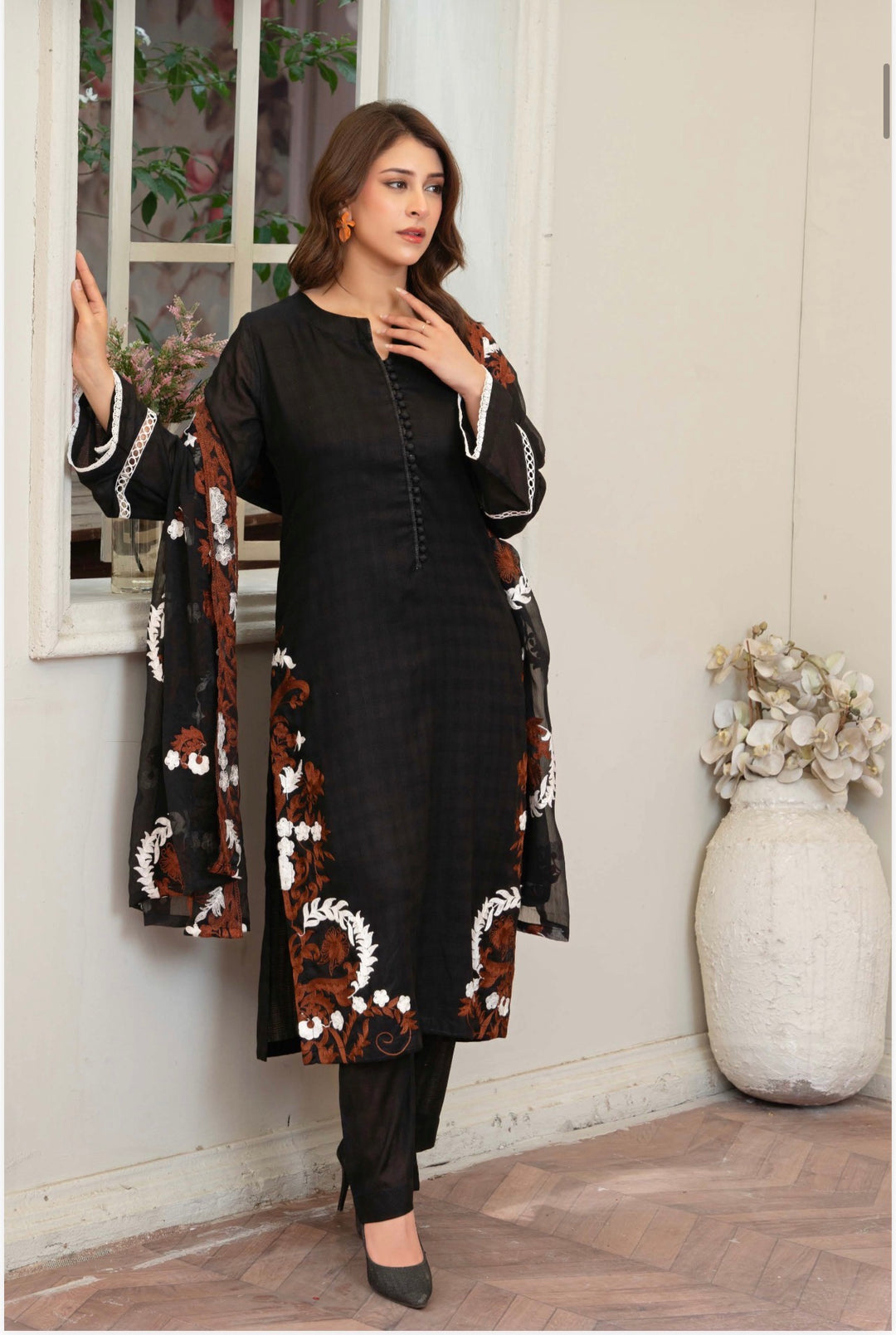 RA120- Lehar Premium Embroidered Lawn Suit- 2026-