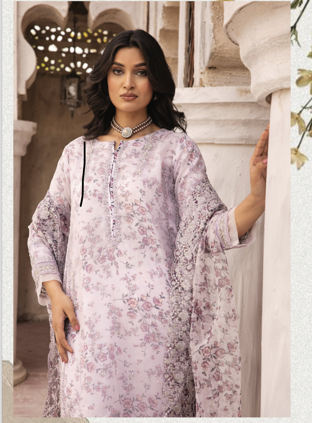 3 PC READY  TO WEAR - KHADDI LUX’ EMBROIDERED VISCOSE SUIT