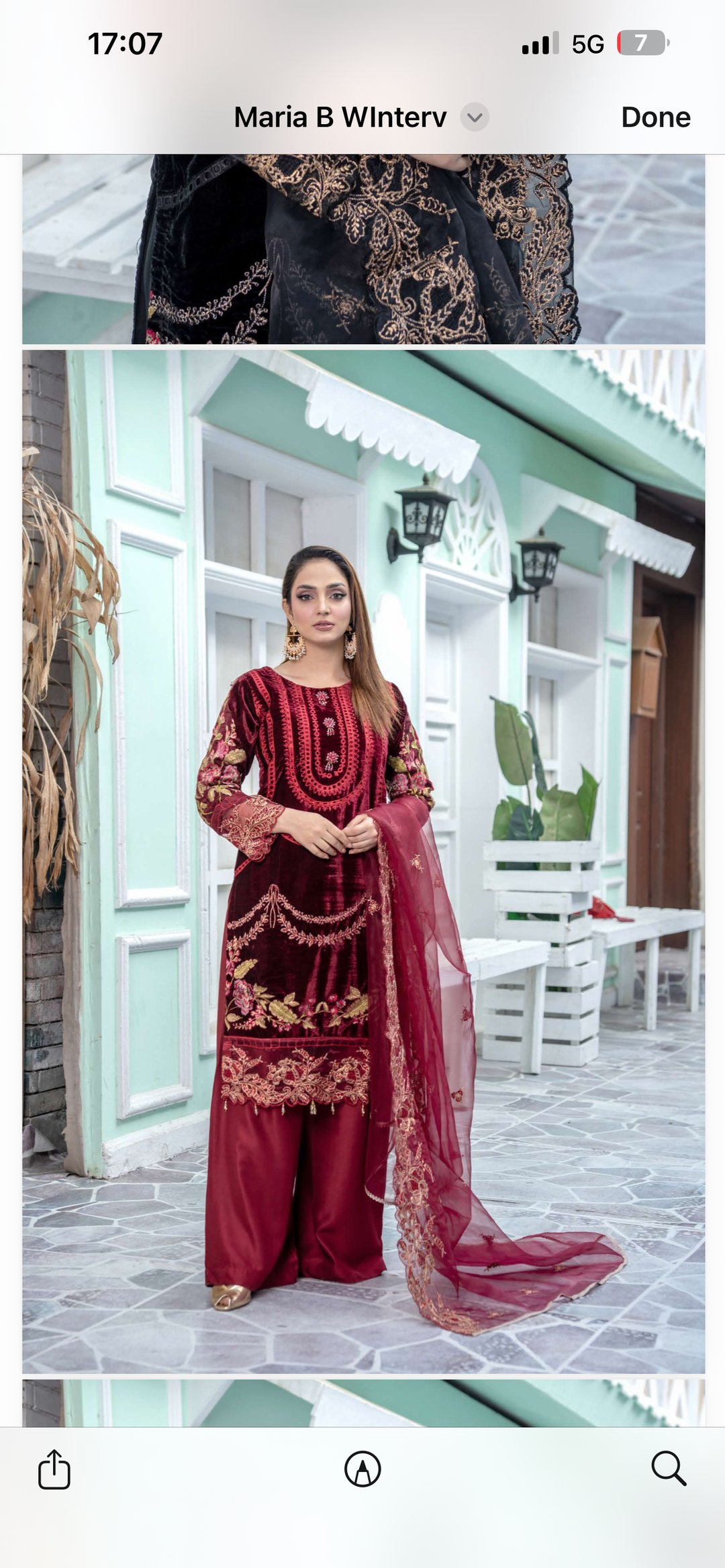 Branded 3 Pc Ready To Wear Velvet Suit -High Quality - TT-31-