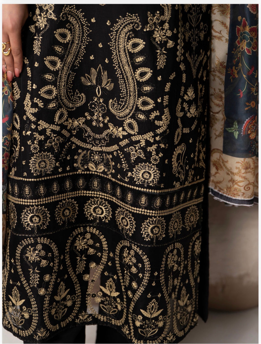 ✨ Elegant Embroidered 3-Piece Suit – Premium Slub Cotton Fabric  Eid Collection  2026 - Raniya.H -RA72