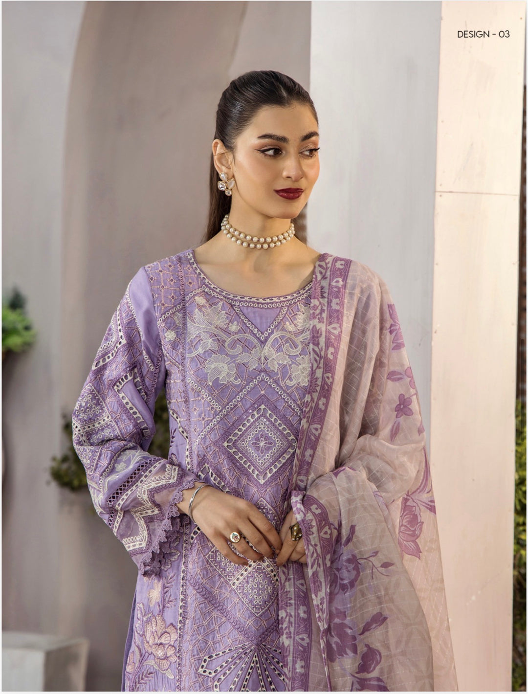 Ayzel Ready To Wear 3- Piece Embroidered Viscose Suit- New Arrival-TT103