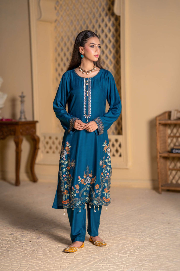 New Co-Ords Sets- Ready To Wear Embroidered  Linen - New Collection- - TT-20-