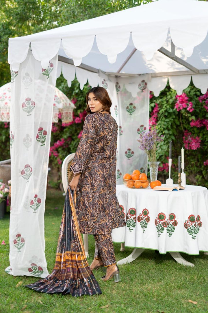 3 Piece Ready To Wear Suit - Summer Lawn Suit