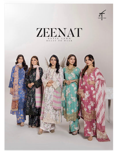 TT10 Ready To Wear Premium Satin Lawn Embroidered Suits TT10